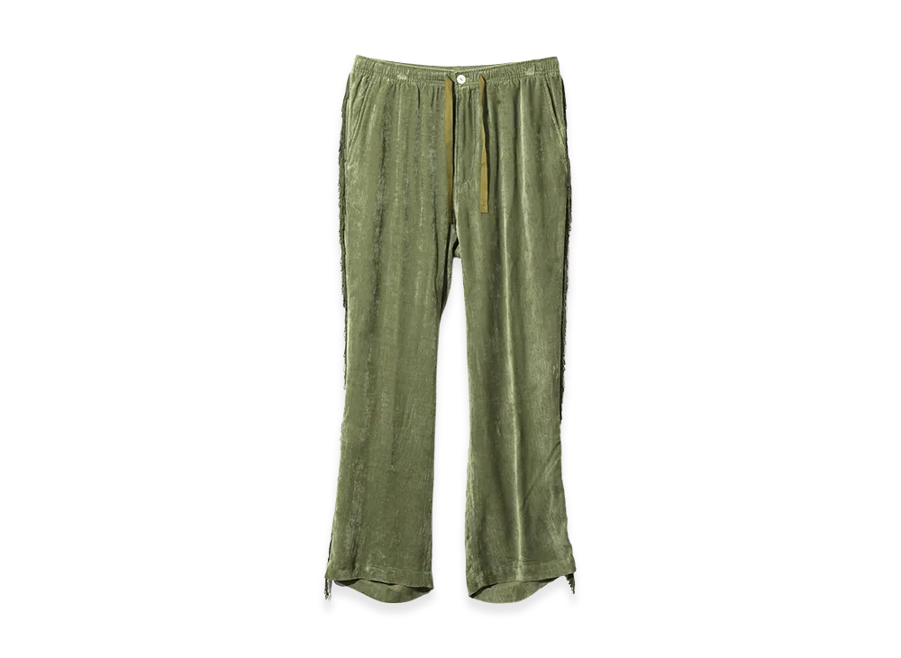 NEEDLES Fringe String Pant - Rayon Corduroy "Green"