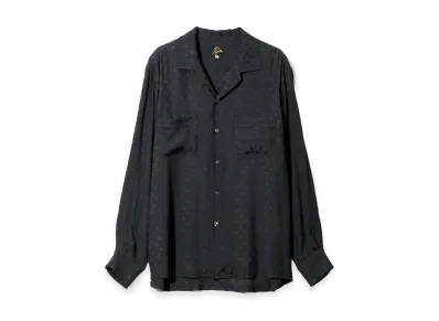 NEEDLES One-up Shirt - Diamond Mesh Jacquard "Navy"