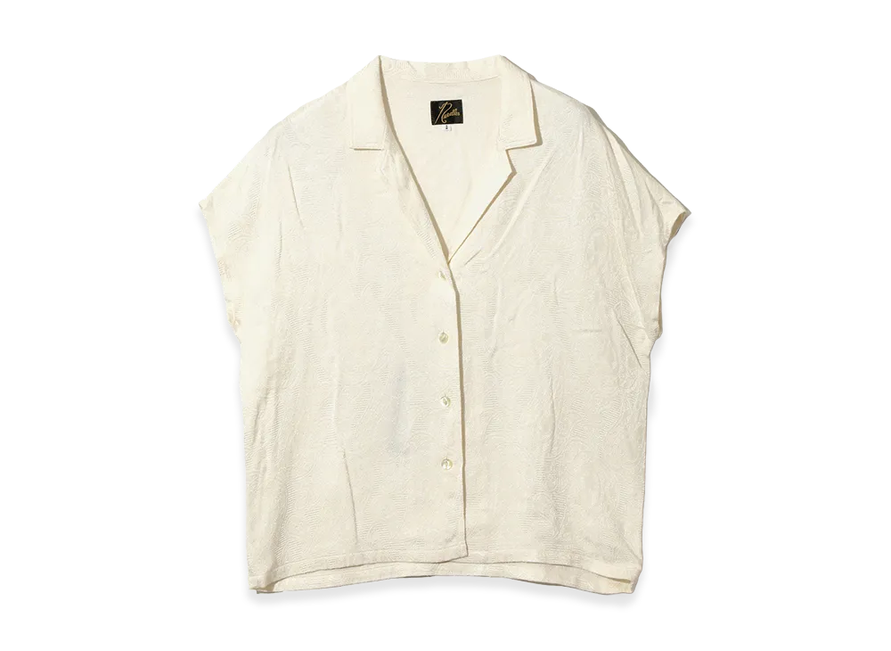NEEDLES French Sleeve Blouse - Paisley Jacquard "Off White"