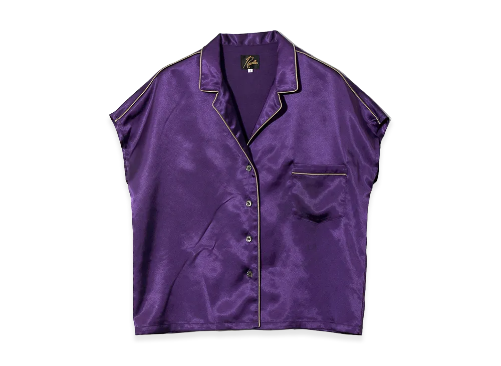 NEEDLES French Sleeve Blouse - Poly Sateen "Purple"
