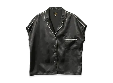 NEEDLES French Sleeve Blouse - Poly Sateen "Black"