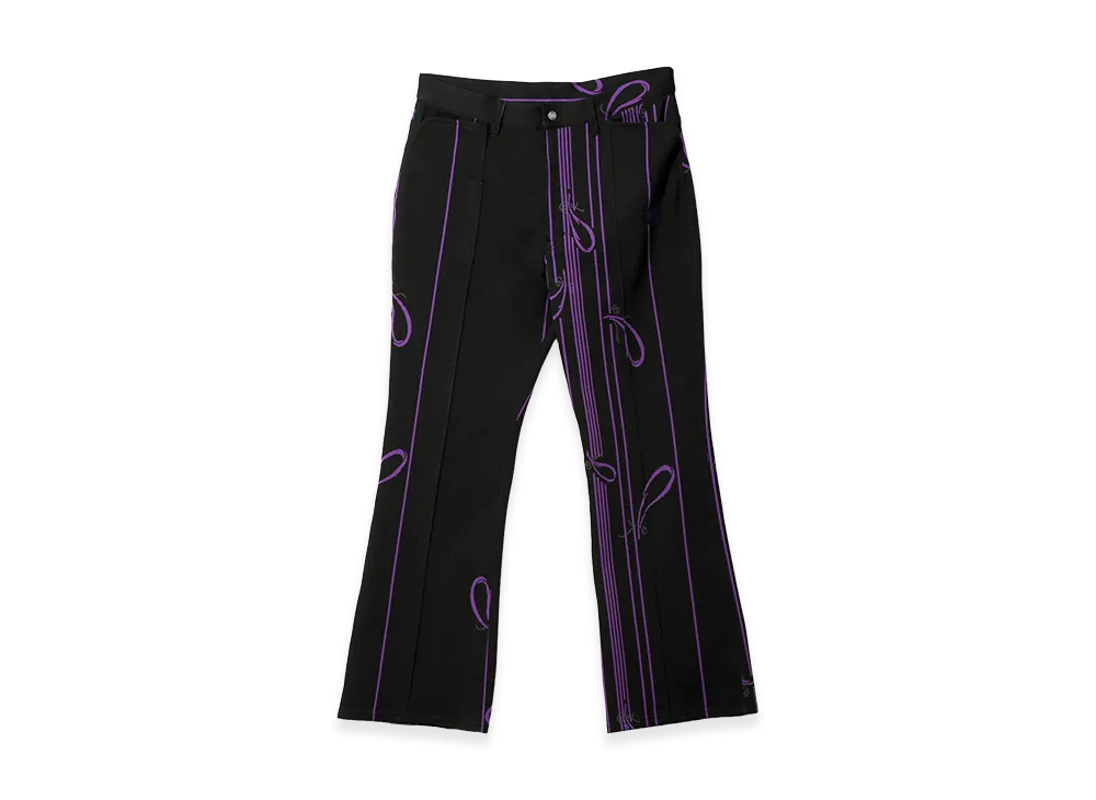 NEEDLES Boot-Cut Jean - Poly Jacquard "Black"