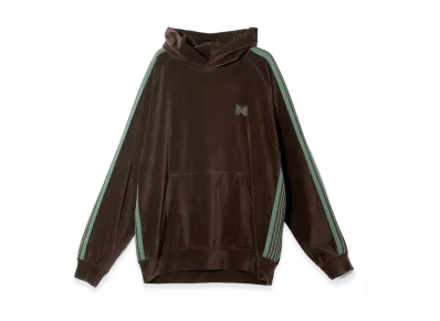 NEEDLES Track Hoody - C/PE Velour "Brown"