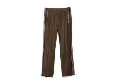 NEEDLES Narrow Track Pant - C/PE Velour "Taupe"