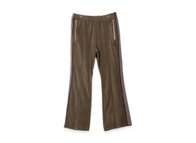 NEEDLES Boot-Cut Track Pant - C/PE Velour "Taupe"
