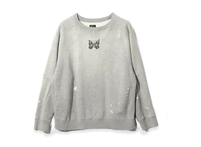 NEEDLES Deconstructed Sweat Shirt "H. Grey"