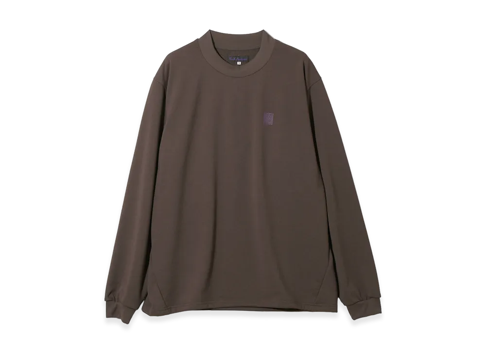 NEEDLES L/S Tee - Poly French Terry "Chocolate"