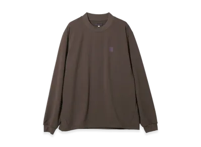 NEEDLES L/S Tee - Poly French Terry "Chocolate"