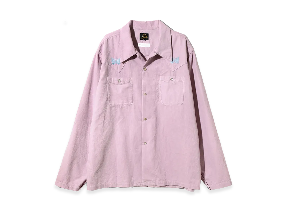 NEEDLES x ts(s) L/S Cowboy One-Up Shirt -Garment Dye "Lavender"