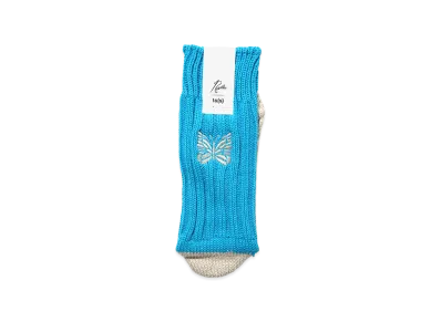 NEEDLES x ts(s) Unpaired Cotton Rib Sock "Blue"