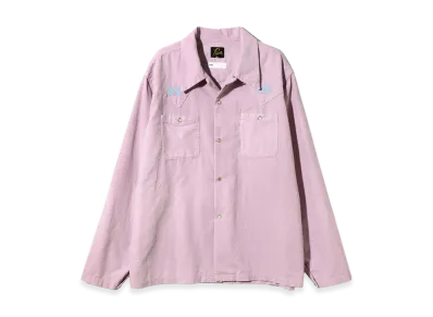 NEEDLES x ts(s) L/S Cowboy One-Up Shirt -Garment Dye "Lavender"