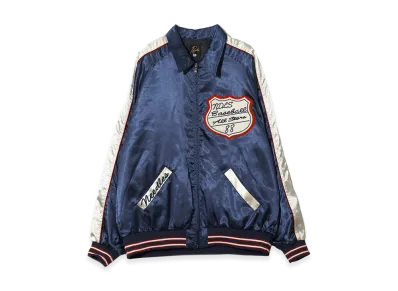 NEEDLES Stadium Jacket - Poly Sateen "Navy"