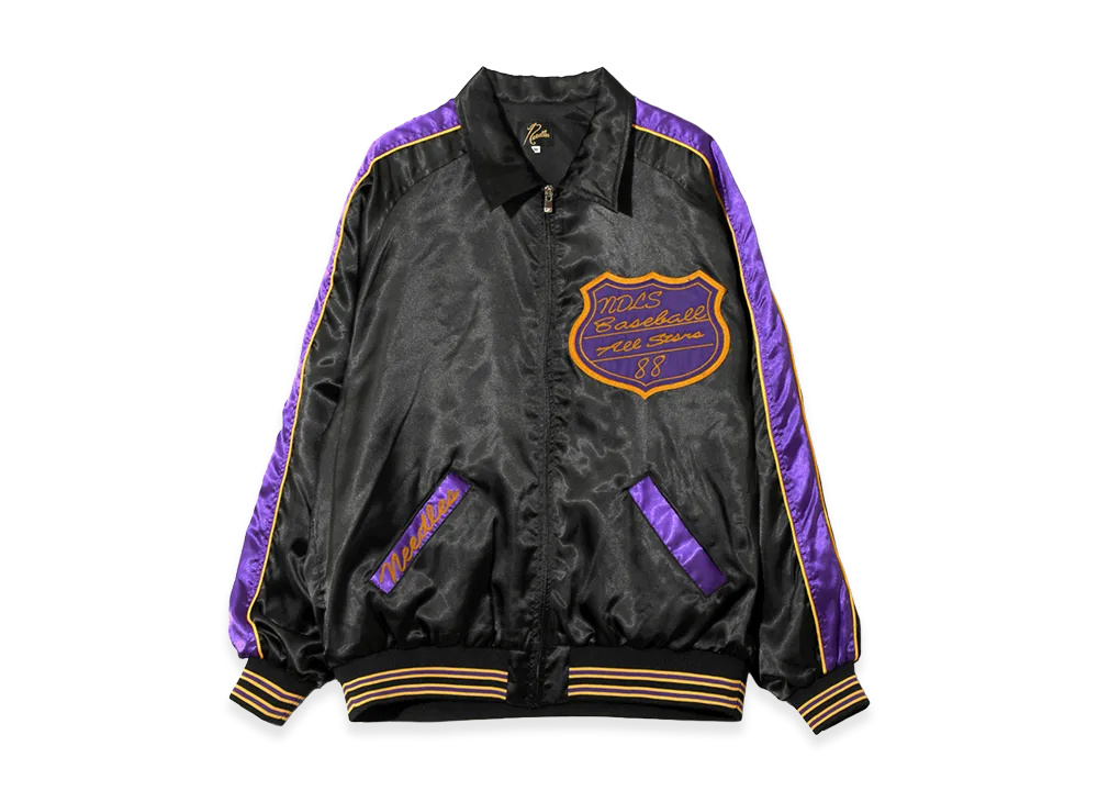 NEEDLES Stadium Jacket - Poly Sateen "Black"