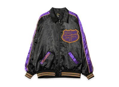 NEEDLES Stadium Jacket - Poly Sateen "Black"