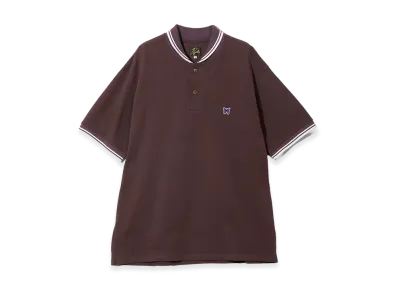 NEEDLES Shawl Collar Polo - Cotton Pique "Purple"