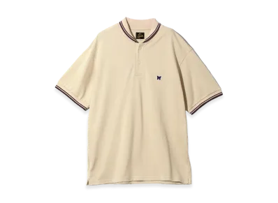 NEEDLES Shawl Collar Polo - Cotton Pique "Beige"