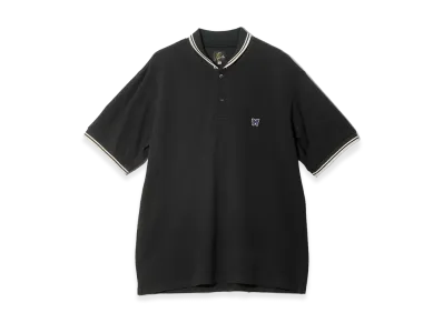 NEEDLES Shawl Collar Polo - Cotton Pique "Black"