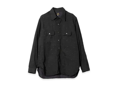 NEEDLES Work Shirt - 8oz Denim Jacquard "Black"