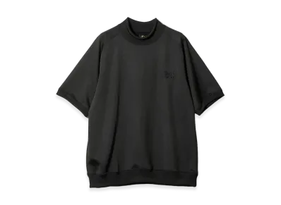 NEEDLES S/S Mock Neck Shirt - Bright Jersey "Black"