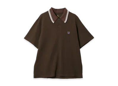 NEEDLES Regular Collar Polo - Cotton Pique "Brown"