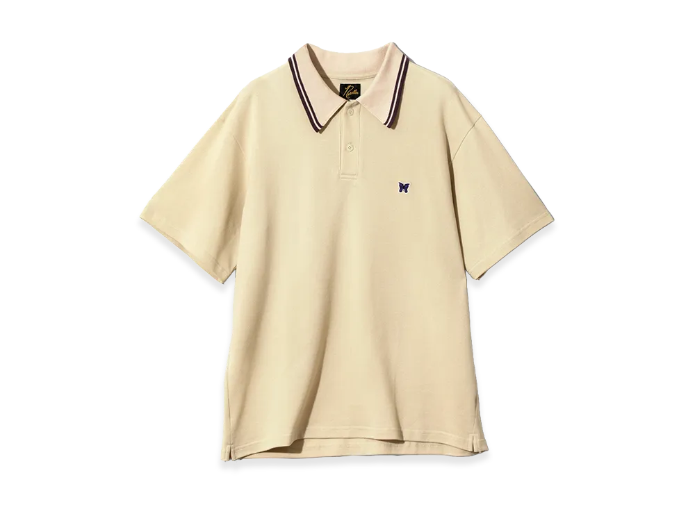 NEEDLES Regular Collar Polo - Cotton Pique "Beige"