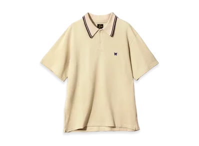 NEEDLES Regular Collar Polo - Cotton Pique "Beige"