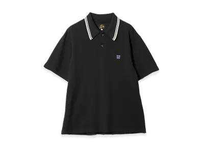 NEEDLES Regular Collar Polo - Cotton Pique "Black"
