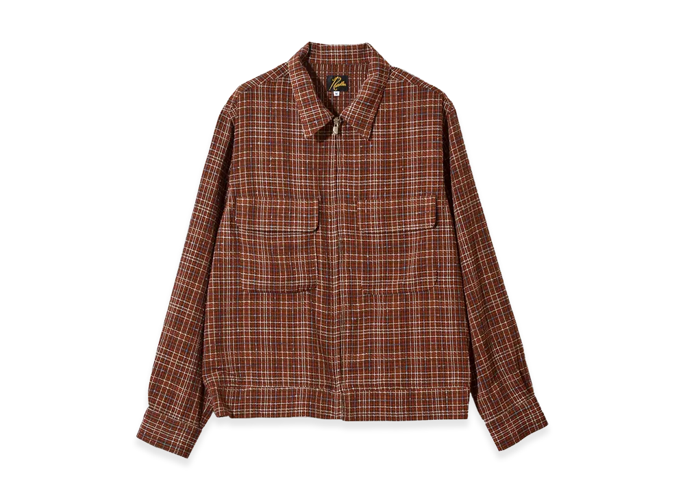 NEEDLES Sports Jacket - Dobby Grid "Brown"