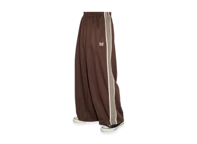 NEEDLES x STUDIOUS H.D. Track Pant - Poly Smooth "Brown"