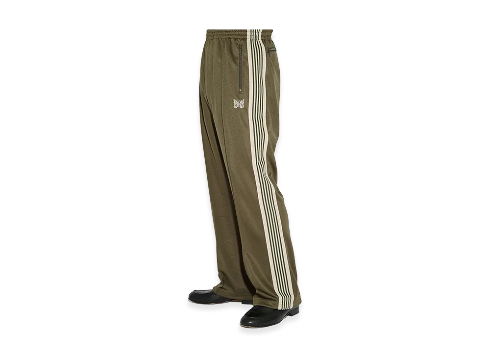 NEEDLES x STUDIOUS Track Pant - Poly Smooth "Olive"
