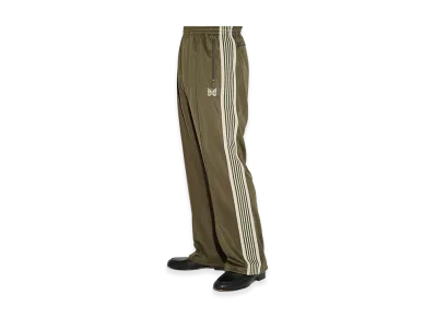 NEEDLES x STUDIOUS Track Pant - Poly Smooth "Olive"