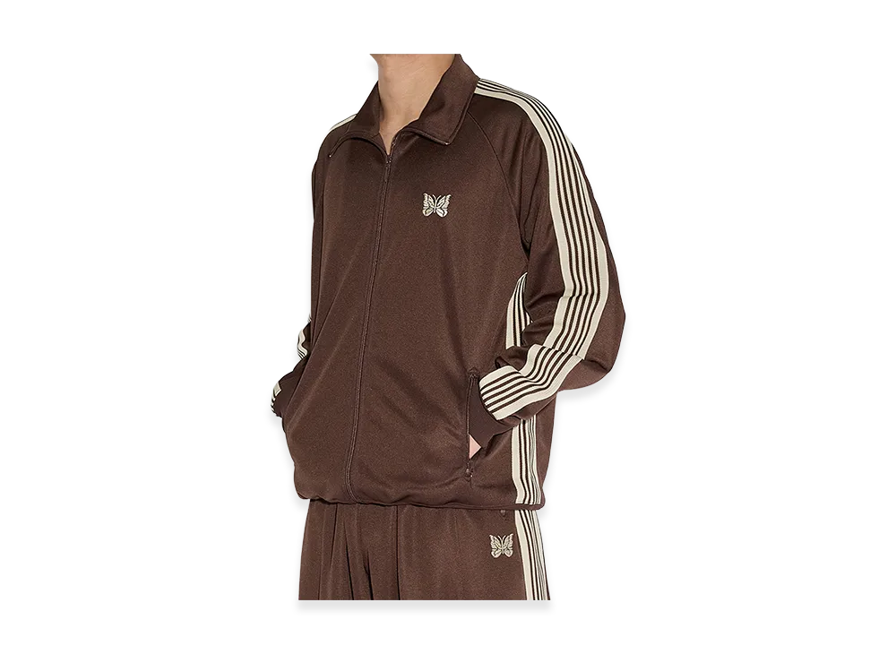 NEEDLES x STUDIOUS Track Jacket - Poly Smooth "Brown"