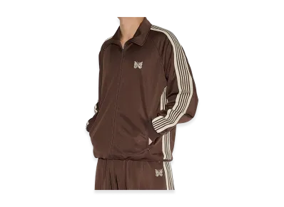 NEEDLES x STUDIOUS Track Jacket - Poly Smooth "Brown"