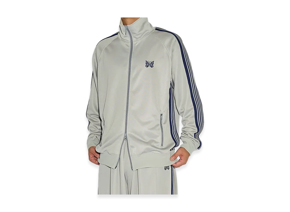 NEEDLES x STUDIOUS Track Jacket - Poly Smooth "Grey"