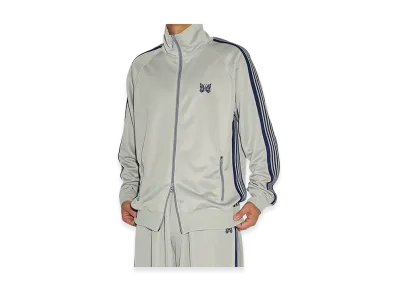NEEDLES x STUDIOUS Track Jacket - Poly Smooth "Grey"
