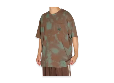 NEEDLES x STUDIOUS Tie Dye S/S Tee "Brown"