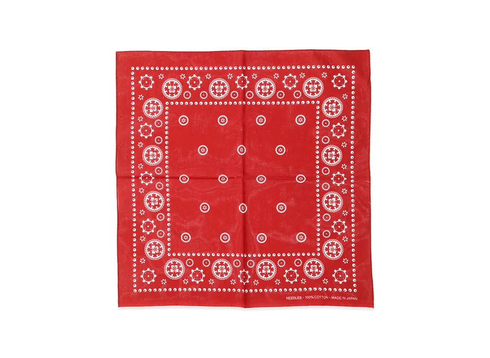 NEEDLES Bandana - Square "Red"