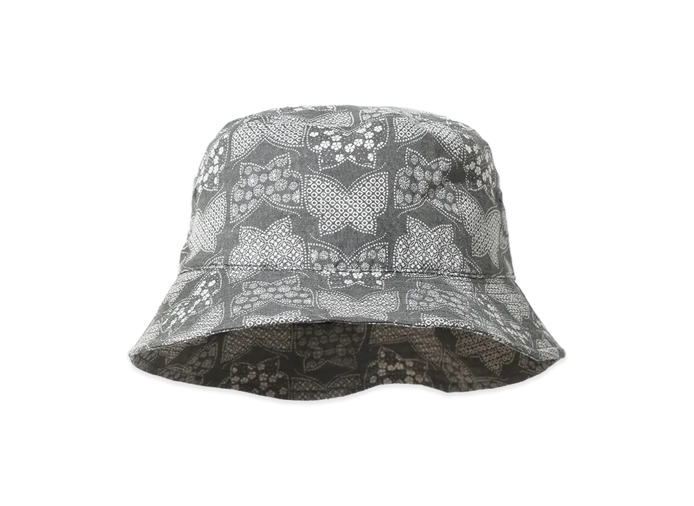 NEEDLES Bucket Hat - Papillon Print "Black"