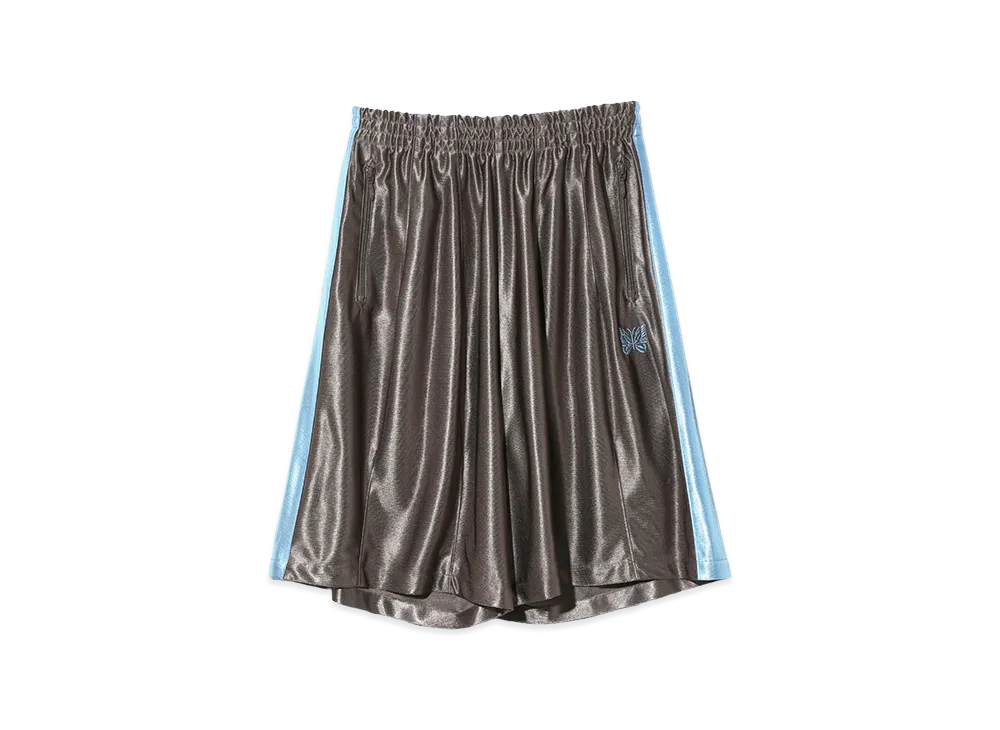 NEEDLES Side Line Track Short -Tricot Sateen "Greige"