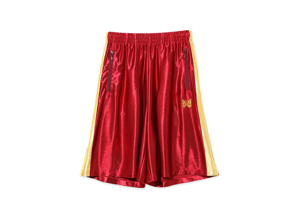 NEEDLES Side Line Track Short -Tricot Sateen "Red"