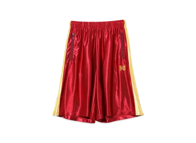 NEEDLES Side Line Track Short -Tricot Sateen "Red"