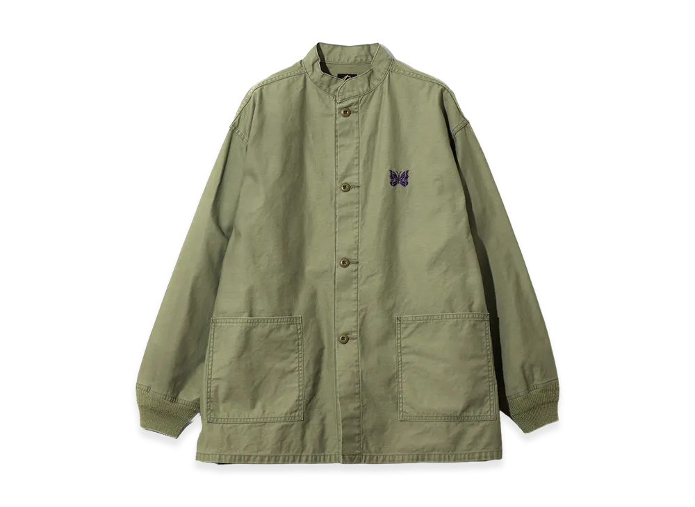 NEEDLES Army Shirt - Reversed Sateen "Olive"