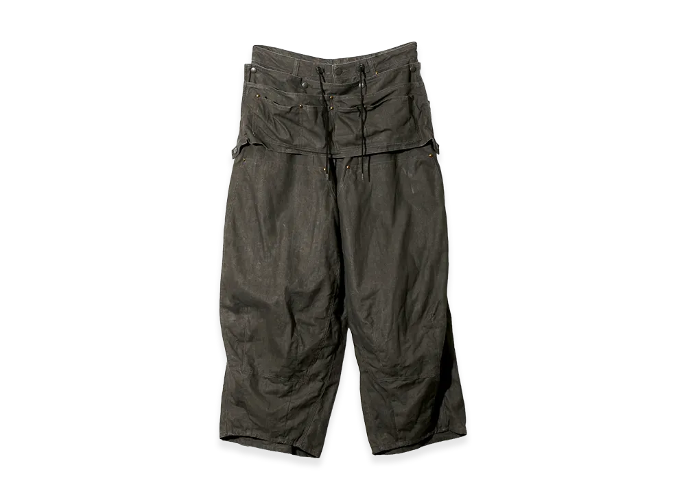 NEEDLES H.D. Apron Painter Pant - C/L Canvas / Sumi Dye "Black"