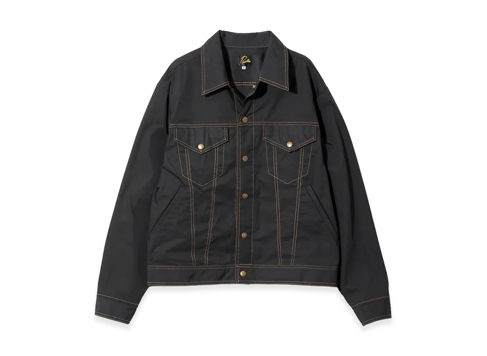 NEEDLES Jean Jacket - Memory Poly Taffeta "Black"