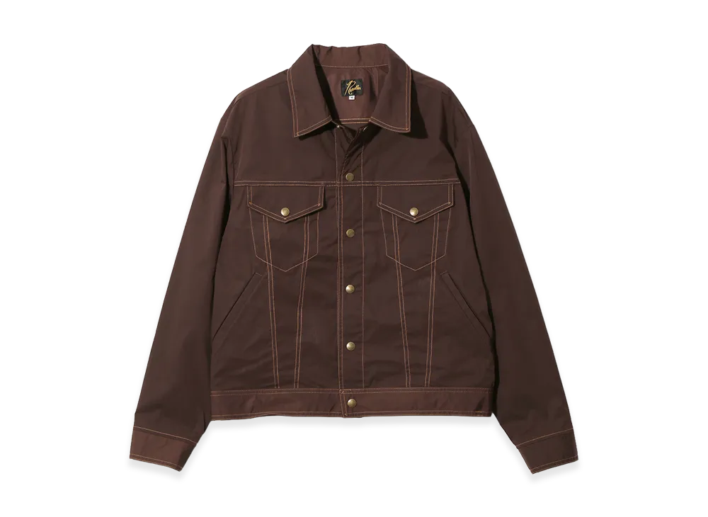 NEEDLES Jean Jacket - Memory Poly Taffeta "Brown"