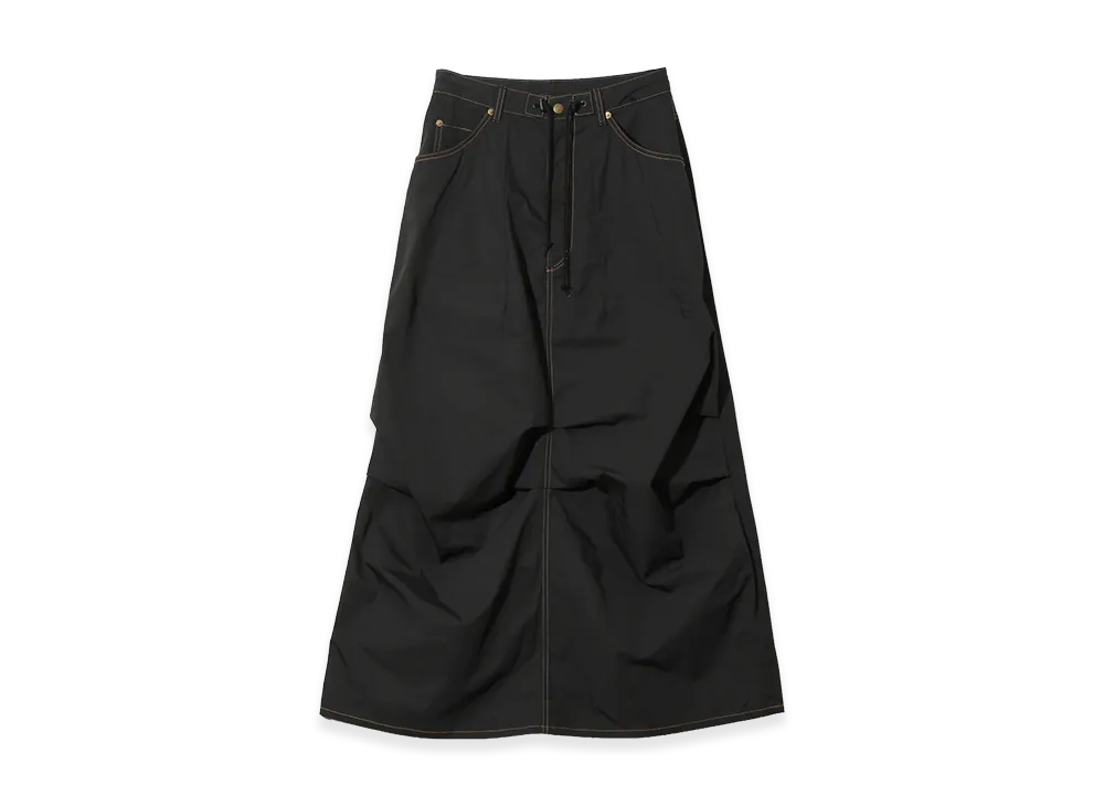 NEEDLES Women's H.D. Skirt - Memory Poly Taffeta "Black"