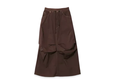 NEEDLES Women's H.D. Skirt - Memory Poly Taffeta "Brown"