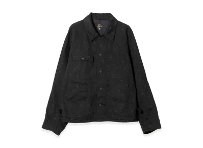 NEEDLES Short Coverall - 10oz Denim Jacquard "Black"