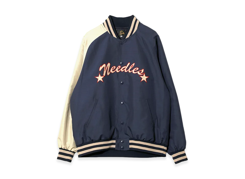 NEEDLES Stadium Jacket - Poly Shantung "Navy"