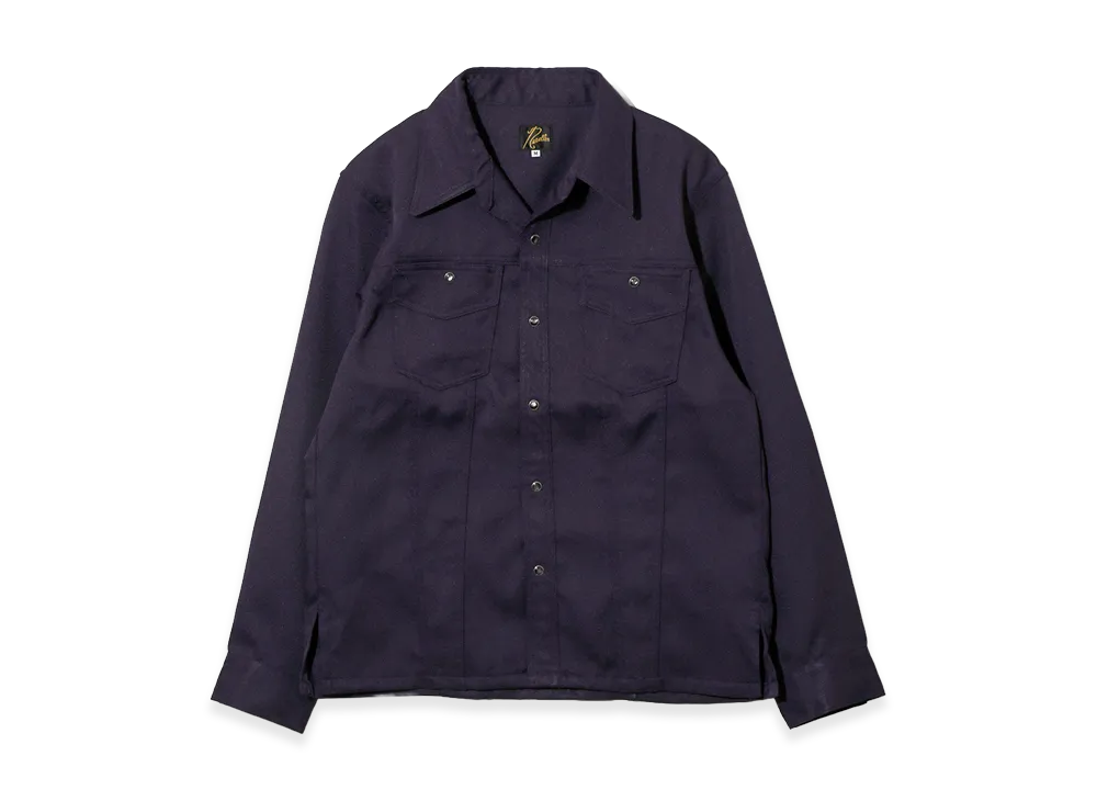 NEEDLES Saddleman Shirt - Poly Twill "Purple"